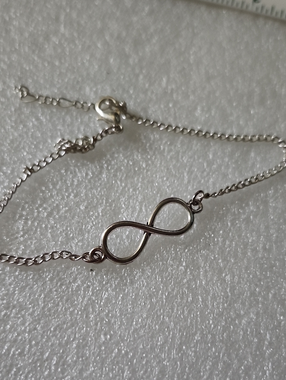 Hand Crafted Silver Infinity Link Bracelet / Anklet